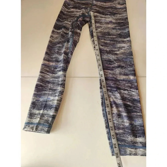 Lululemon Wunder Under High Rise Tights Size 6 Blue - Picture 7 of 7